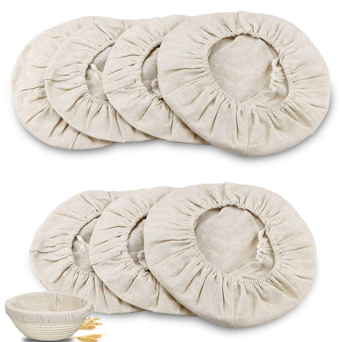 라운드 빵 교정 바구니 헝겊 라이너  베이킹 바구니 그릇 커버 홈 베이킹