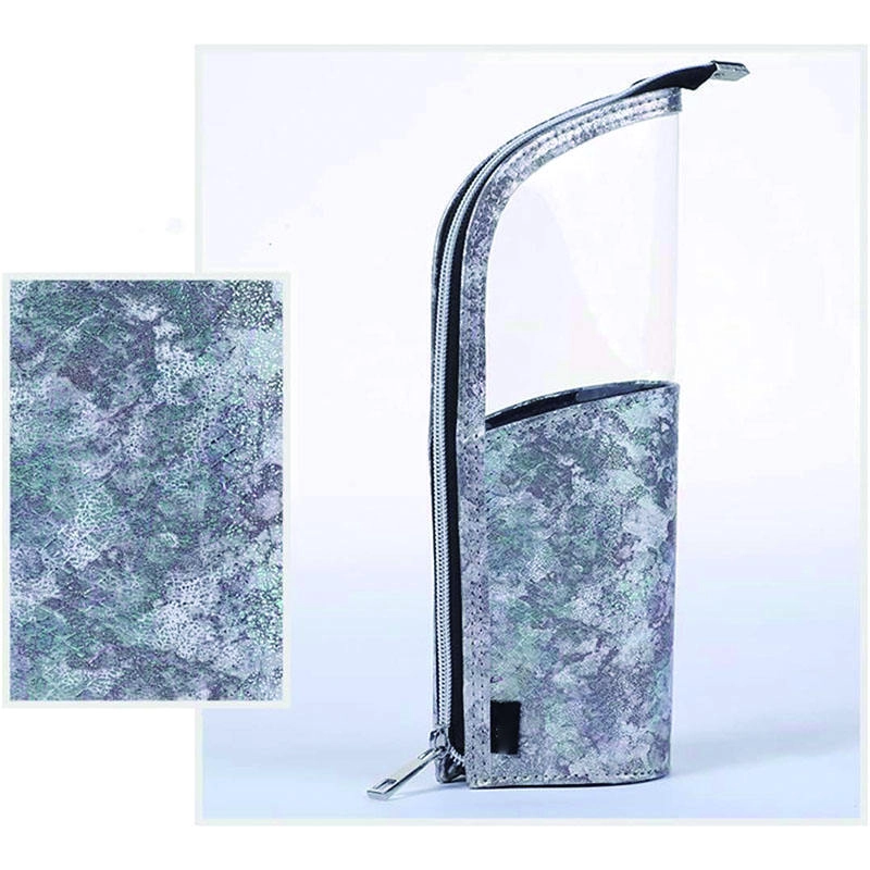 방수 Pu 가죽 지퍼 세면 용품 가방 