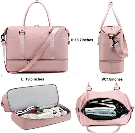 더블 컴파트먼트 트래블 오버나이트 스포츠 토트 듀펠백