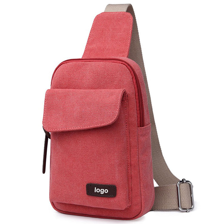 빈티지 캔버스 여성 작은 크로스 바디 슬링 