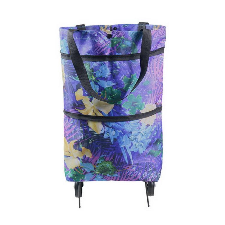 바퀴 선전용 휴대용 쇼핑 foldable 쇼핑 트롤리 