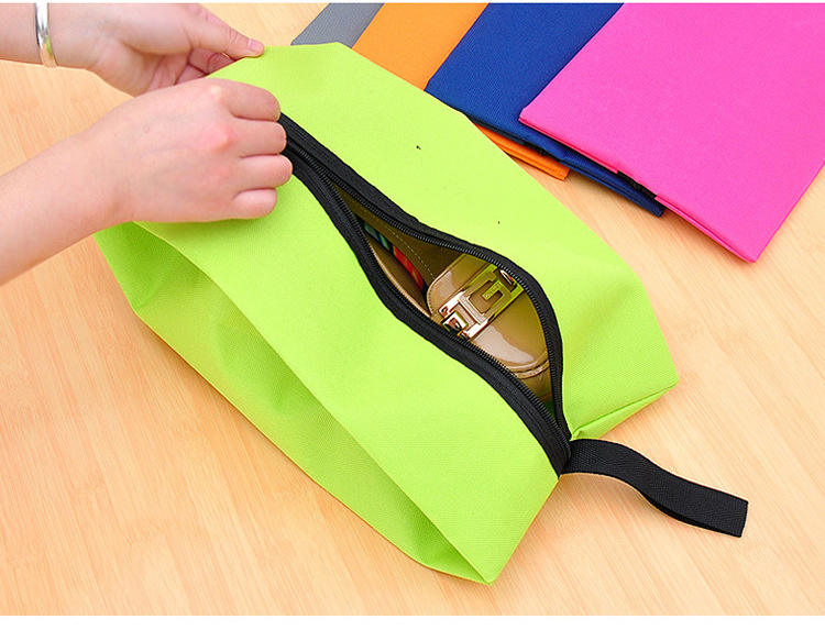 재사용 가능한 블랭크 여행용 방수 신발 정리함 캐리어 가방 