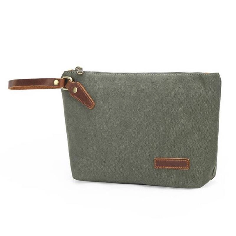 복고풍 캔버스 화장품 세면 용품 파우치 메이크업 가방