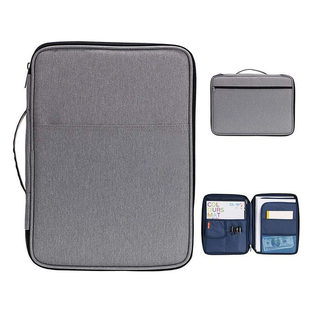 문서 및 인증서 문서 파일 폴더 방수  지퍼 케이스