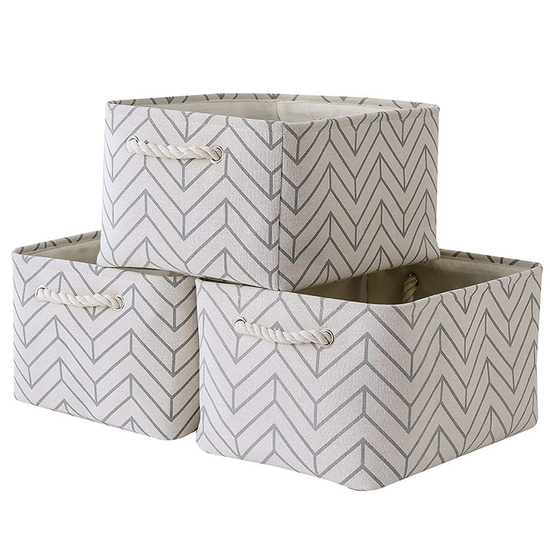 접을 수 있는 직물 저장 바구니 궤 접을 수 있는  입방체 저장 