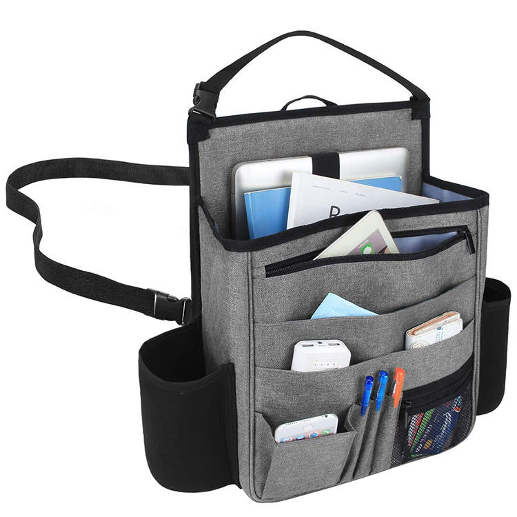 자동차  뒤 좌석 노트북 책 보관 가방 병 홀더와 자동차 좌석