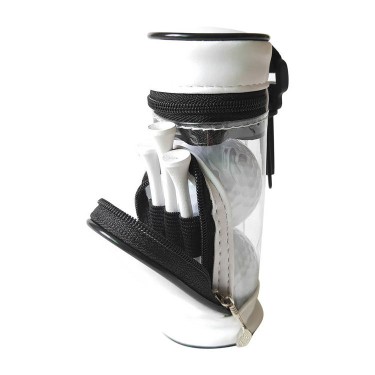 지퍼 가죽 PVC 미니 골프 공 티 분리형  가방 저렴한 도매 