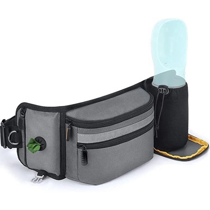 숨겨진 물병 홀더가있는 똥 가방
