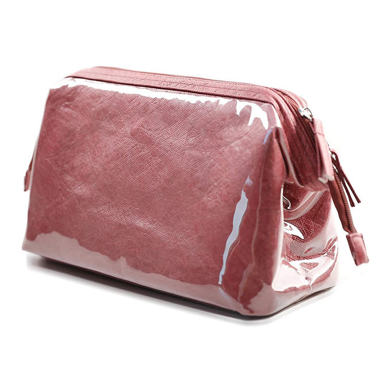 친환경 듀폰 종이 화장품 대용량 방수 여행 메이크업 보관 지퍼 가방