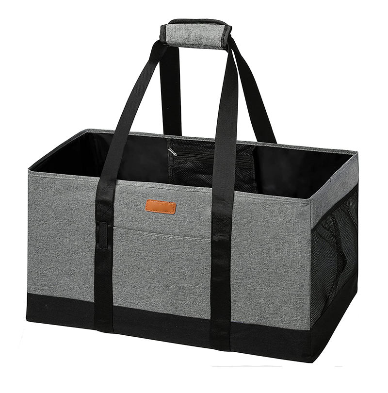 대형 쇼핑 접이식 토트백 친환경  긴 손잡이 식료품 가방