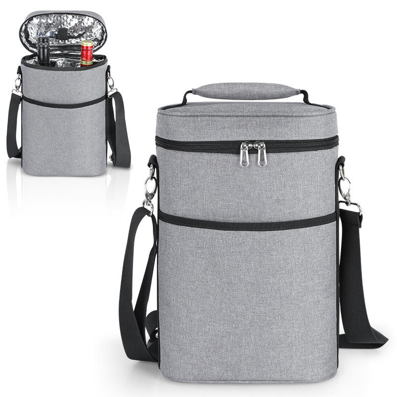 뜨거운 판매 쿨러 와인 샴페인 절연 캐리어 토트 백 