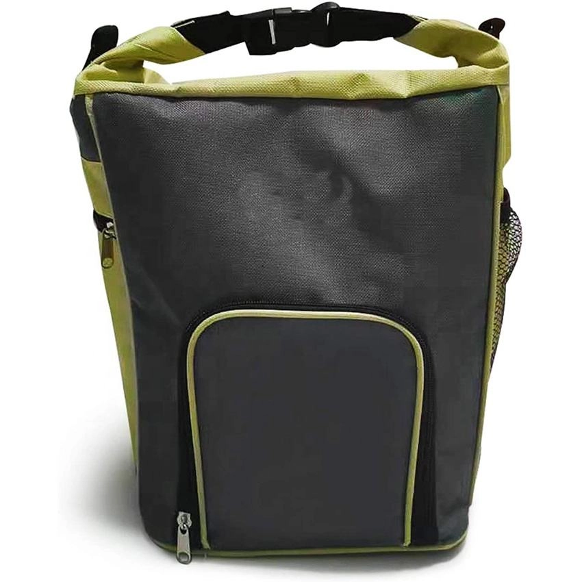 쏟아지는 주둥이와 어깨끈이 있는 내구성이 뛰어난 재사용 가능한 애완견 사료 여행용 가방