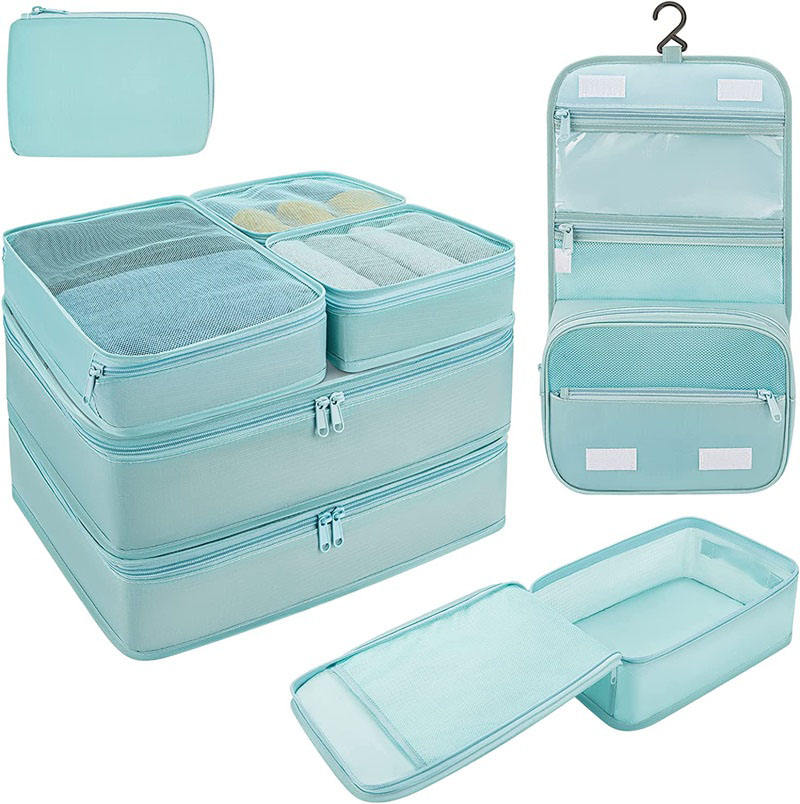 경량  접이식 여행  의류 용 대형 세면 용품  여행용 포장 큐브 