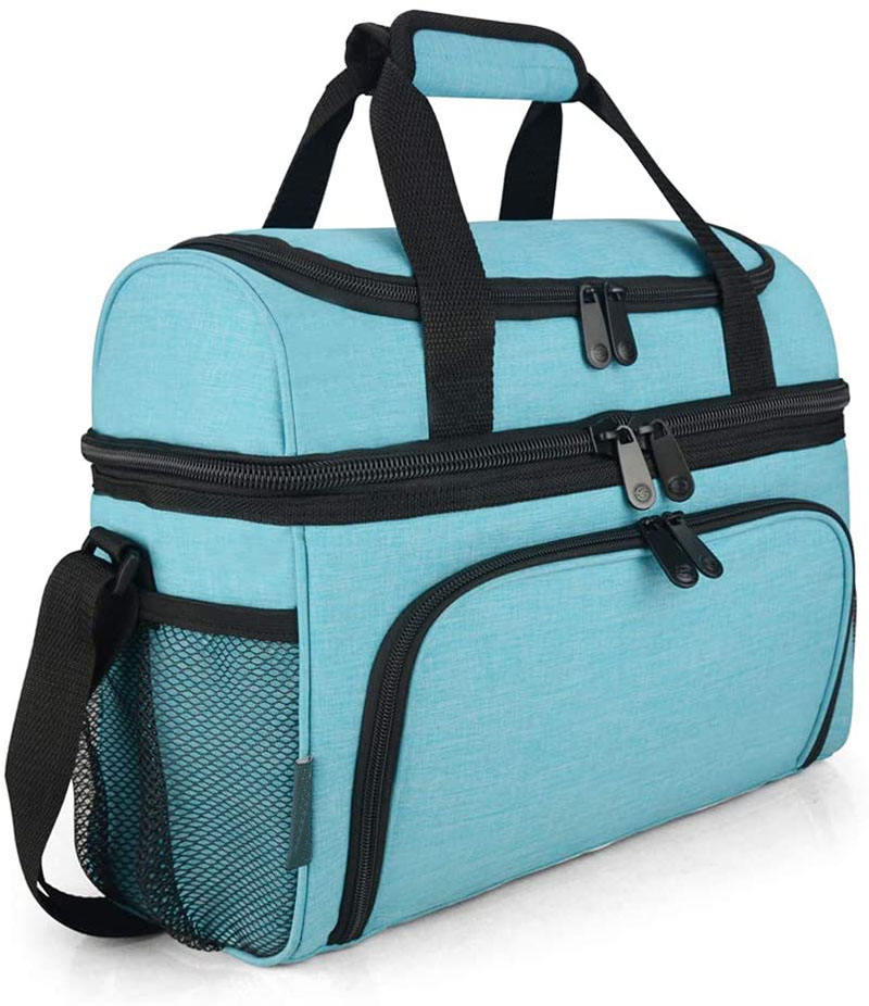  음식 배달 절연 소프트  캠핑 하이킹 캔버스 쿨러 가방 