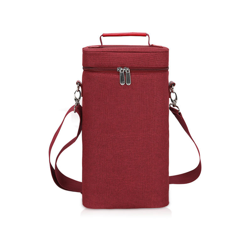 야외  방수 2 병 피크닉  절연 와인 병 쿨러 가방