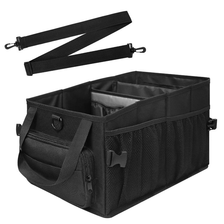 자동차 좌석 뒤 트렁크 용품 화물 보관 상자  접이식