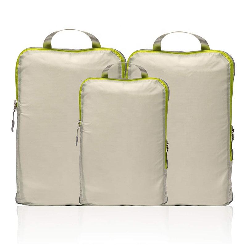 3pcs 방수 재사용 가능한 압축 고품질 대형 포장 큐브 