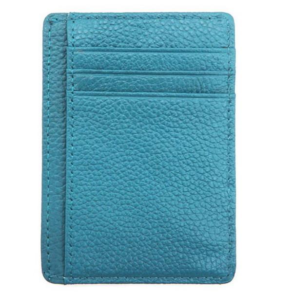  RFID 구획 소형 호리호리한 망PU 가죽 신용 카드 소지자 지갑