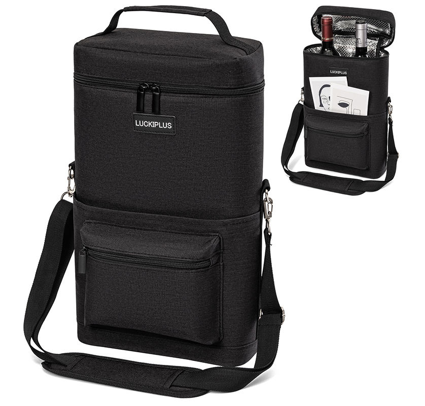 와인 애호가 크리스마스 선물 패딩  피크닉 파티 2 병 와인 쿨러 가방