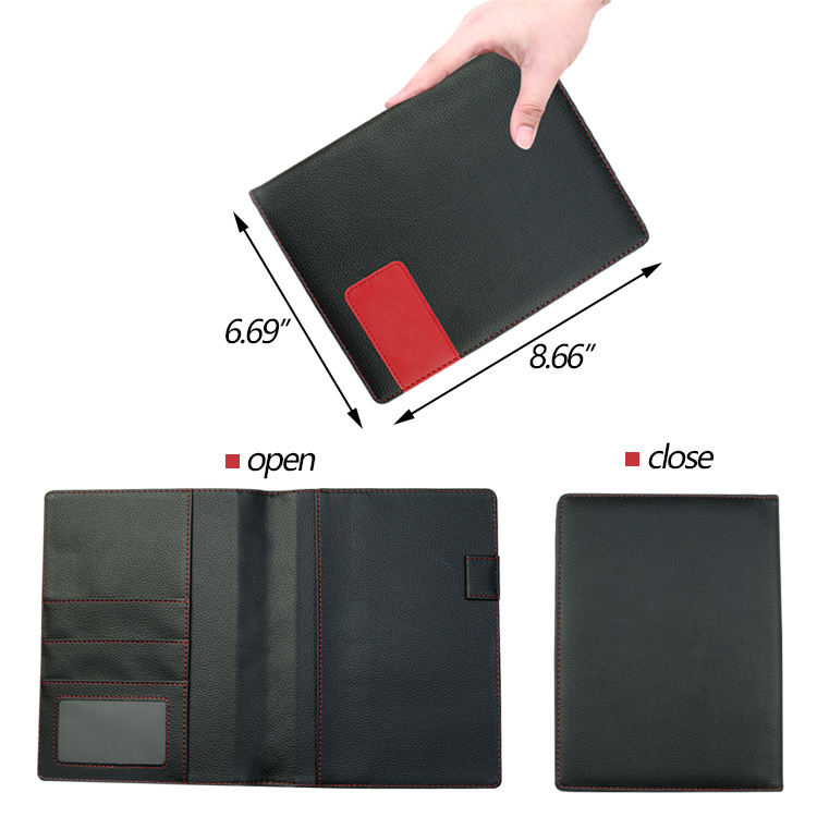 RFID 차단 지갑 남자 여행 명함 가죽 지갑 여권 홀더 