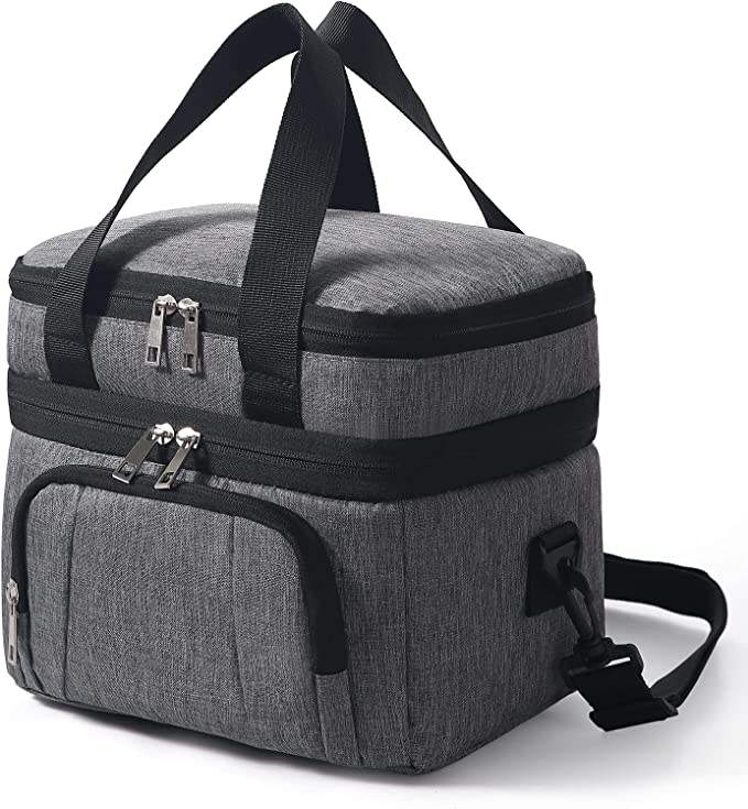튼튼한 더블 데크 새로운 패션 방수 소프트 절연 점심 쿨러 가방
