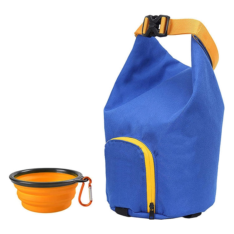 손잡이와 버클이 있는 방수 휴대용 개밥 스낵 보관 가방