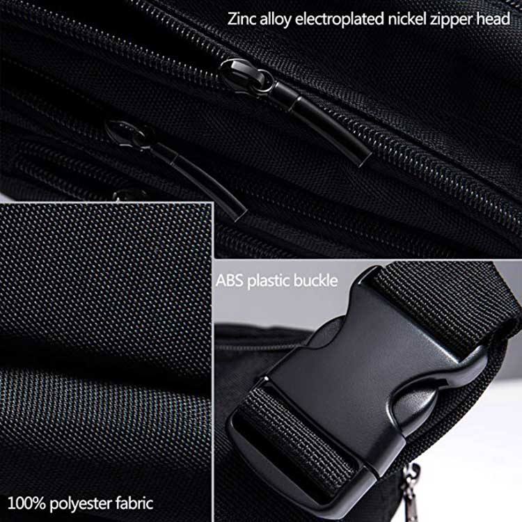블랙 사용자 정의 다기능 벨트 가방 화니 팩 방수 실행 스포츠 허리 가방