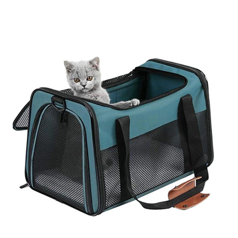 어깨 크로스 메쉬 휴대용 통기성 고양이 개 애완 동물 용품 가방