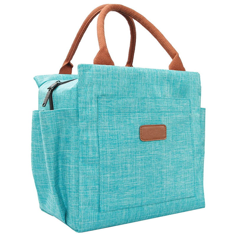 병 홀더와 사이드 포켓이 여성용 휴대용 소프트 쿨러 백내구성 출 방지 절연 점심 가방 