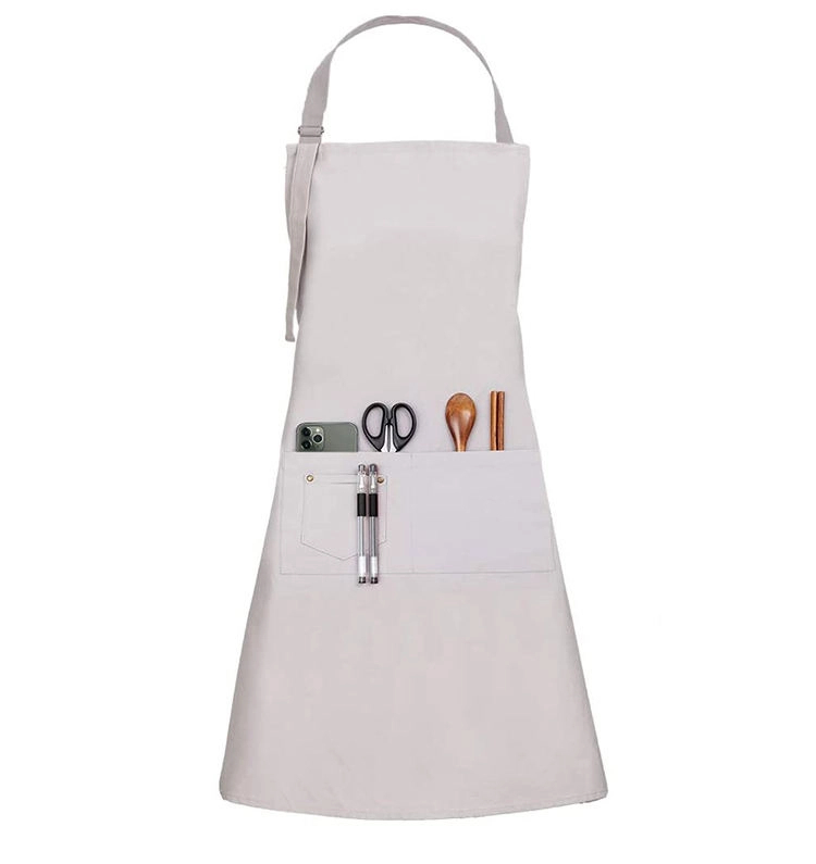 조정 가능한 목 스트랩 바베큐 턱받이 앞치마 
