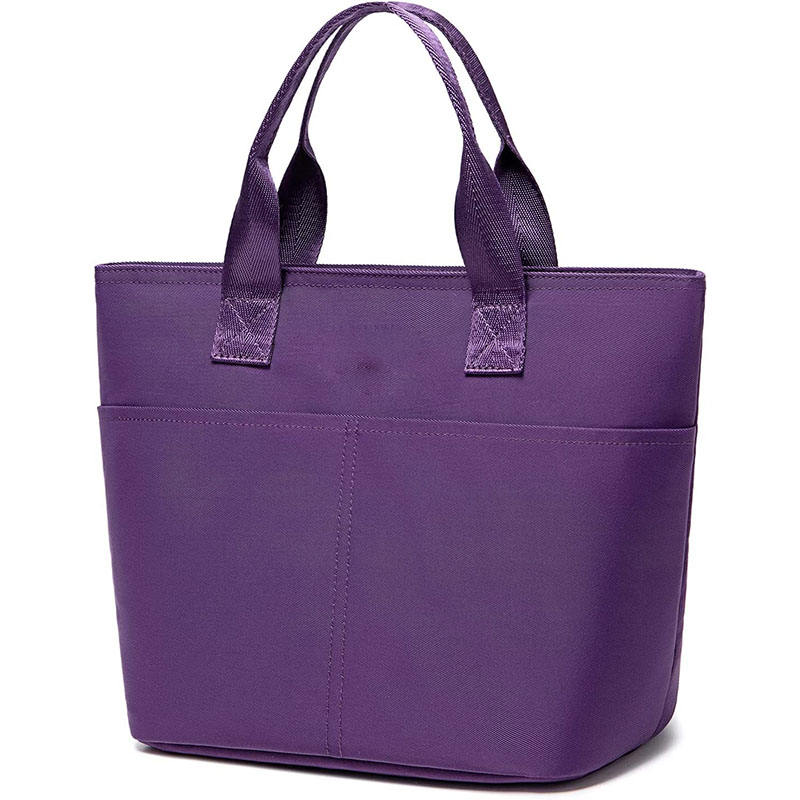  절연 쿨러  럭셔리 점심 가방  절연 피크닉 캔버스 쿨러 가방