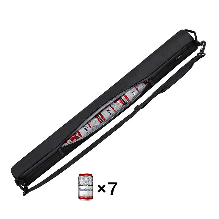  맥주 음료 홀더 분리형 어깨 끈 절연 7캔 골프 쿨러 튜브 