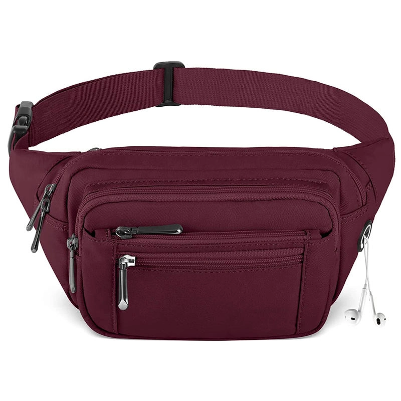  여행 스포츠 하이킹을위한 대용량 방수 허리 가방 