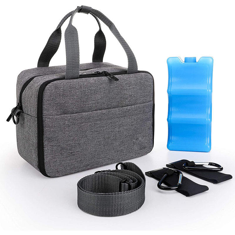 아이스팩있는 쿨러 백 모유 야외 캠핑 하이킹 조절 가능한 어깨 끈