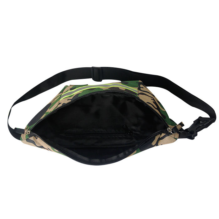 패니 팩 허리 가방을 실행하는 위장 사용자 정의 로고 반사 남성 여행 스포츠