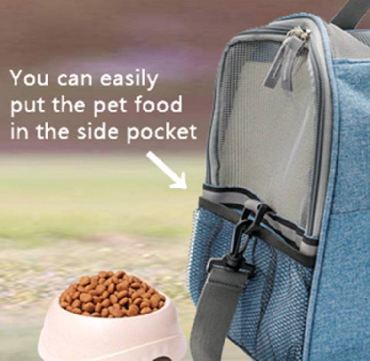 애완 동물 캐리어 항공 승인 소프트 양면 고양이 캐리어 접이식 매트, 소형 개 및 고양이용 비행기 좌석 아래에 적합