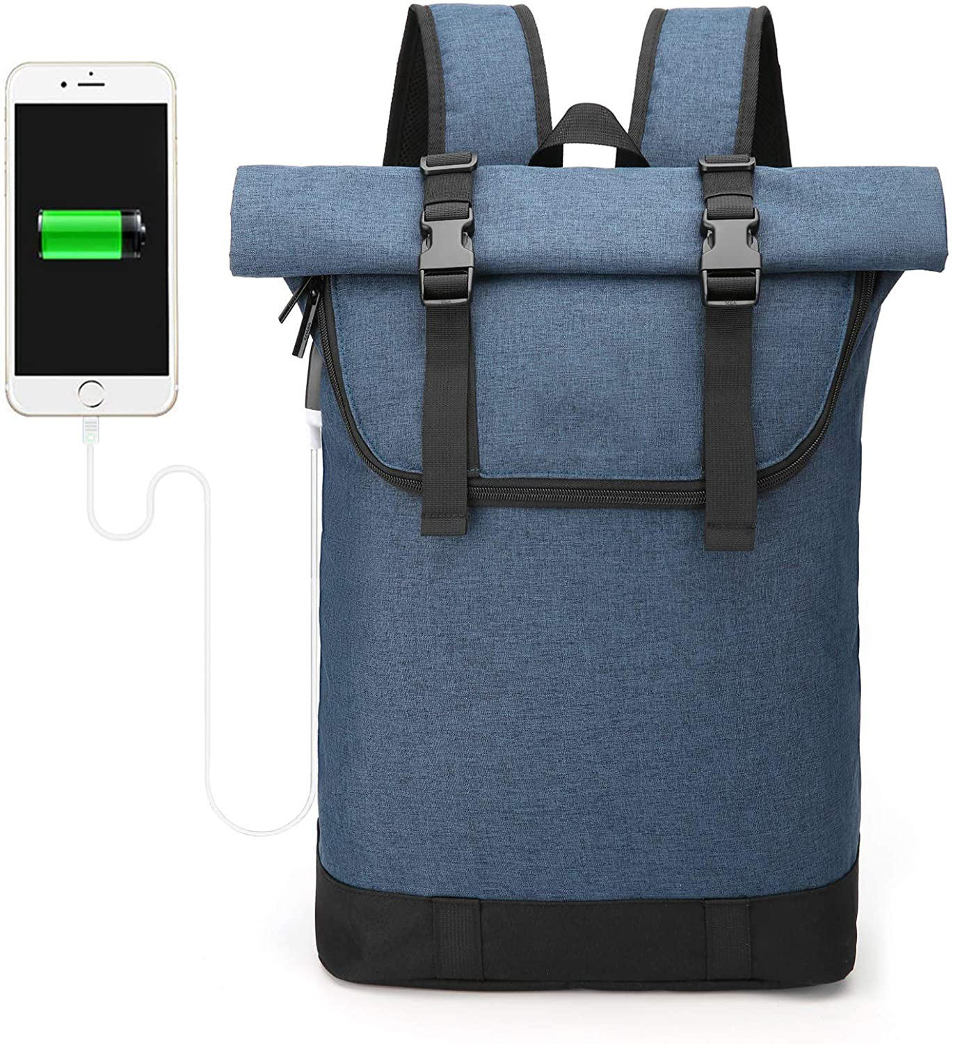 대용량 배낭 야외 방수 여행 롤 탑 패션 배낭