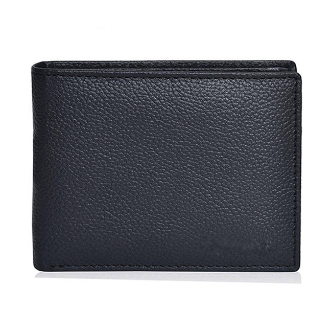 망 슬림 가죽 지갑, RFID 차단 Bifold 전면 포켓 지갑