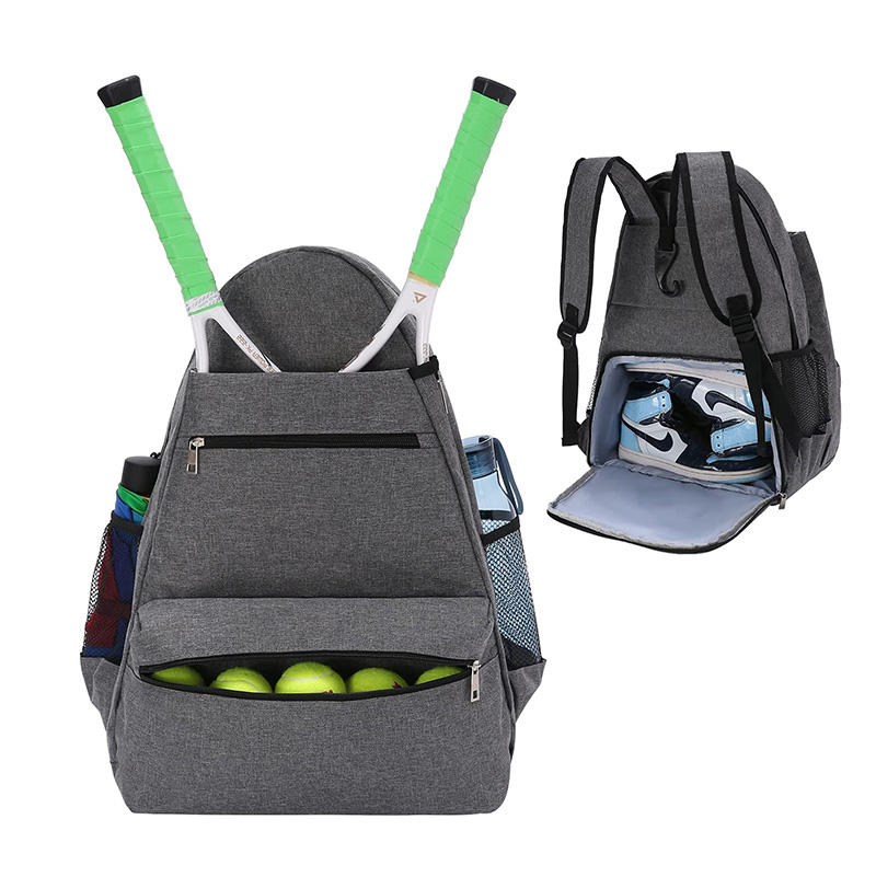 유틸리티  테니스 라켓 배낭 독립 신발 구획과 방수 가방