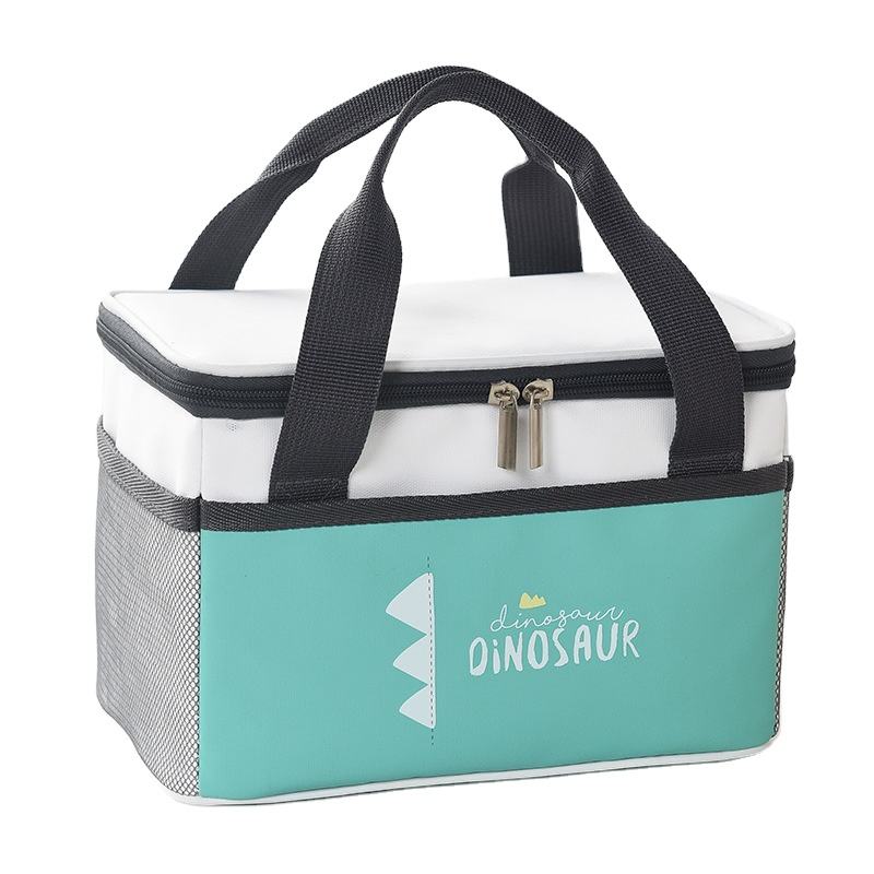 캔버스 작은 쿨러  여자 절연 점심 가방 