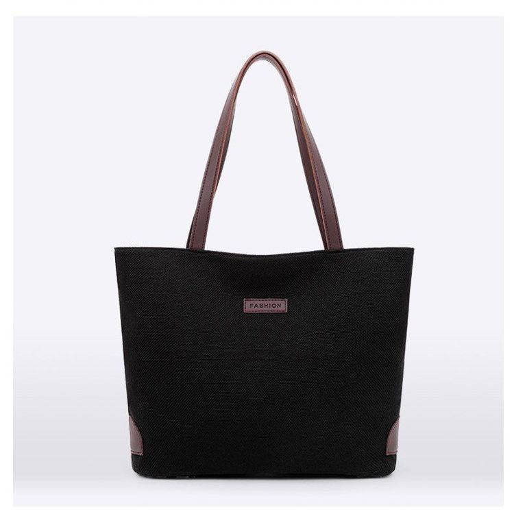 리넨  토트 대형 천연 삼베  여행 쇼핑 학교 가죽 손잡이 환경 친화적인 