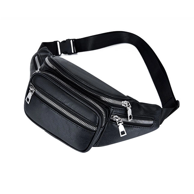 패션 디자이너 레저 러닝 크로스 바디 슬링 가죽 가슴 가방 