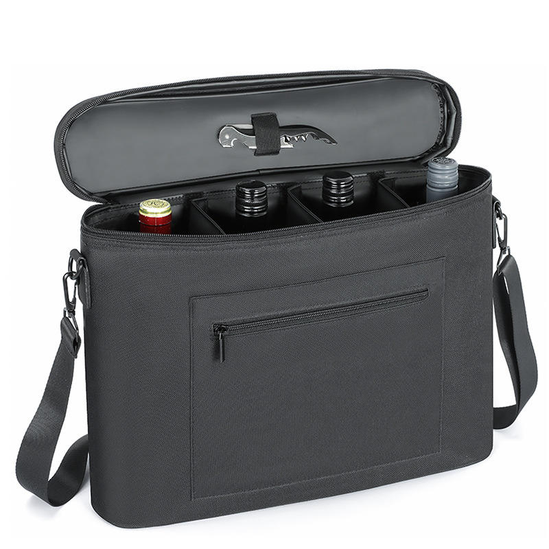 쿨러 백에서 레드 와인 저장 보존 저장 4병