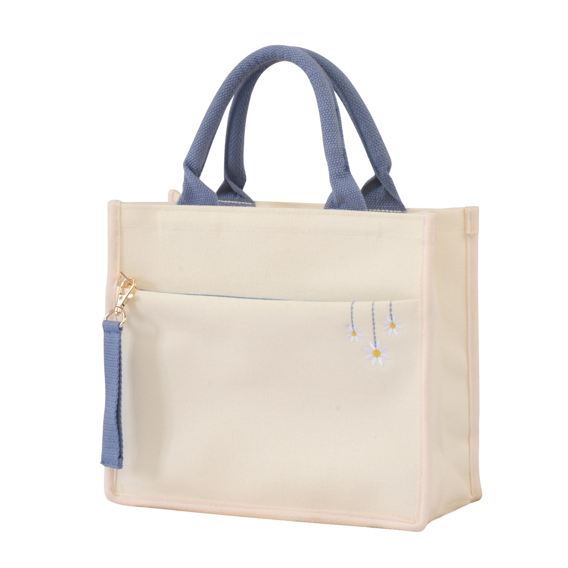 아마존의 뜨거운 판매 새로운 캔버스 토트 백 자수 스타일 쇼핑백