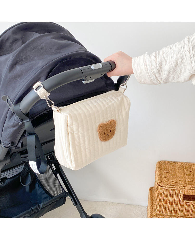 유니버설 절연 병 홀더 유모차귀여운 면화 아기 기저귀 가방