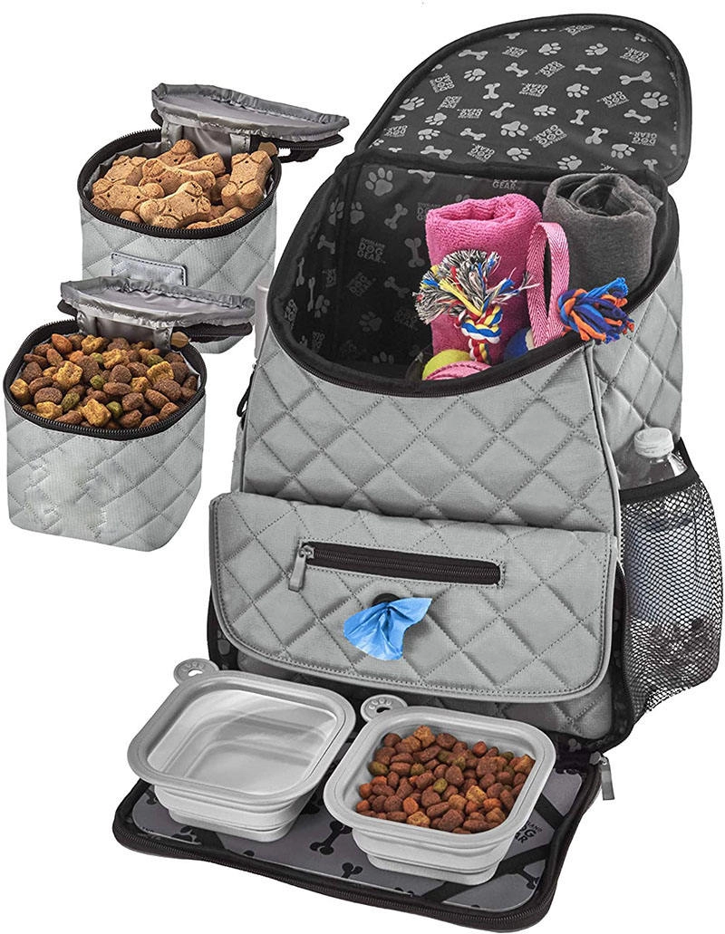 다기능 완벽한 주말 애완 동물 여행 세트 개 여행 주최자 가방