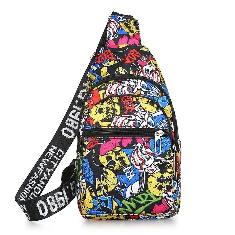 십대 소년 소녀 방수  경량 작은 슬링 배낭 크로스 바디 