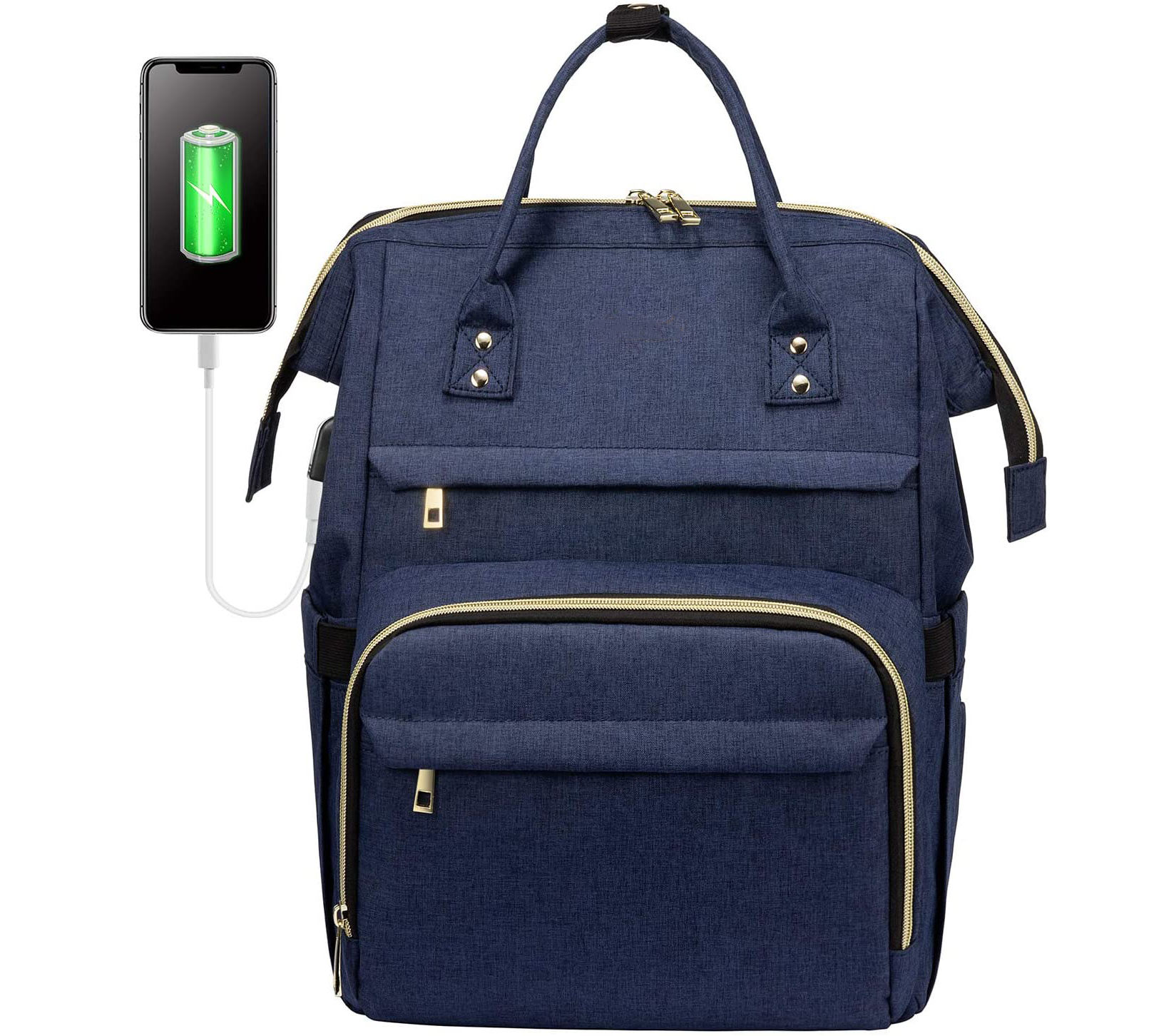 패션 구획 충전식 세련된 저렴한 다기능 노트북 배낭 