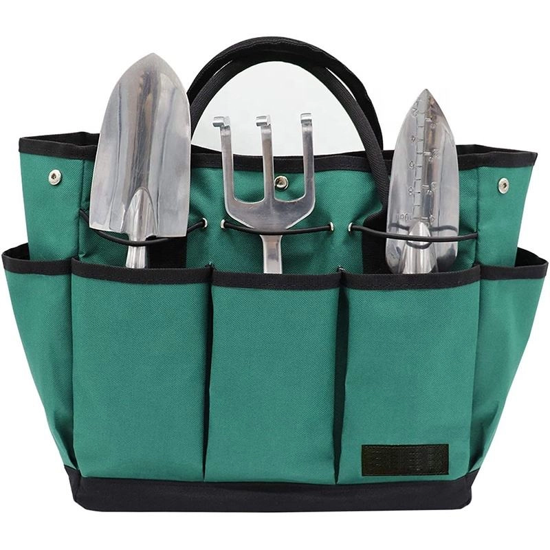 내구성 캐리어 원예 스토리지 토트 멀티 포켓 정원 식물 도구 세트 저장소 내용 가방