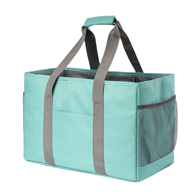 대형 쇼핑 튼튼한  다목적해변 여행용 접이식 유틸리티 토트 백